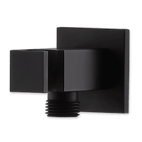 toma de agua con soporte cónico nur square black | sanidek
