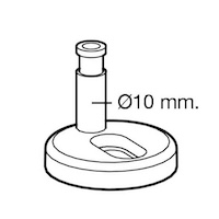 juego fijación tapa wc tonda 10mm | sanidek
